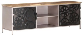 Móvel de TV 120x30x40 cm madeira de mangueira áspera