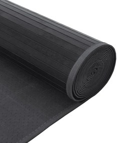 Tapete quadrado 100x100 cm bambu cinzento