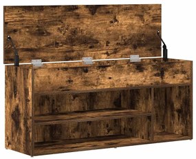 Banco sapatos carvalho fumado 102x30,5x45 cm derivados madeira