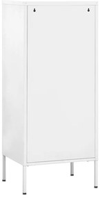 Armário de arrumação aço 42,5x35x101,5 cm branco