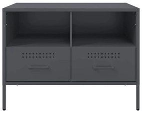 Móveis de TV 2 pcs 68x39x50,5 cm aço antracite