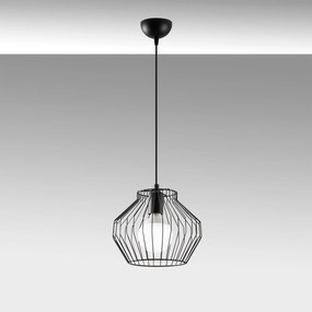 Candeeiro de Teto Vazo – Preto – 25 x 25 cm