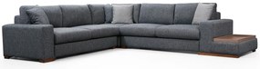 Sofá de Canto "Loop" – Cor Antracite – Medidas 282 cm x 323 cm x 95 cm