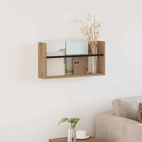 vidaXL Estante de Revistas Carvalho Artesanal 60 x 12 x 30 cm