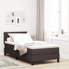 Cama Box com Colchão Castanha 100x200 cm Tecido
