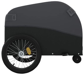 Reboque para bicicleta 30 kg ferro preto