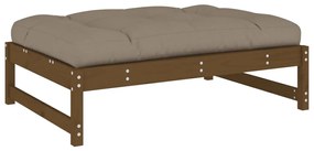 Apoio de pés para jardim 120x80 cm pinho maciço castanho-mel