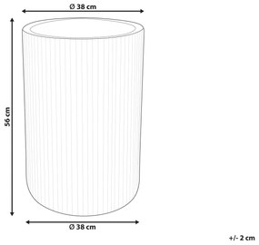 Vaso para plantas castanho dourado ⌀ 37 cm EANTIO Beliani