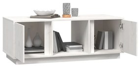 Mesa de centro 110x50x40 cm pinho maciço branco