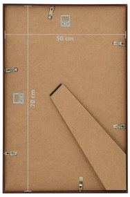 Molduras para parede ou mesa 5 pcs 50x70 cm MDF cor bronze