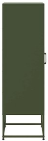 Aparador alto 36x39x123 cm aço verde azeitona