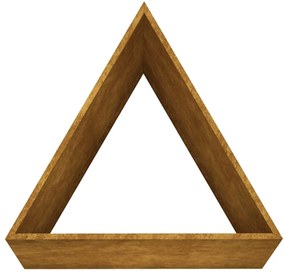 Vaso/floreira de jardim 50x43x75 cm aço corten