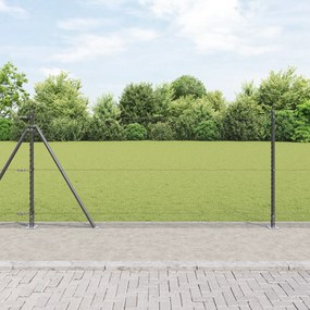 Cerca Hexagonal vidaXL Cinza 0.8x50 m Aço