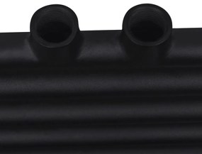 Aquecedor toalhas casa de banho liso 600 x 764 mm preto