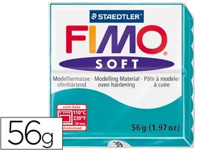 Pasta para Modelar Staedtler Fimo Soft 56 gr Cor Verde Menta