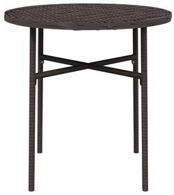 Mesa de centro 45 cm vime PE castanho