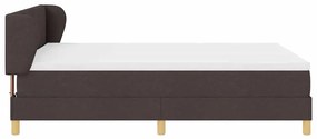 Cama Box com Colchão vidaXL - Castanho Escuro, 140x190 cm, Tecido