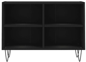 Móvel de TV 69,5x30x50 cm derivados de madeira preto