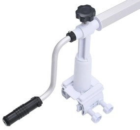 Enrolador para cobertura de piscina com base de plástico