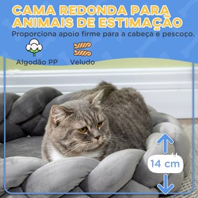 PawHut Cama para Cães Pequenos Cama para Gatos Lavável Cama para Anima