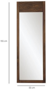 Espelho Cheval Forest – Nogueira – 55 cm x 155 cm