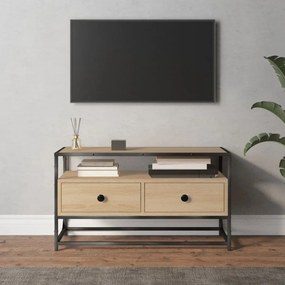 Móvel de TV 80x35x45 cm derivados de madeira carvalho sonoma
