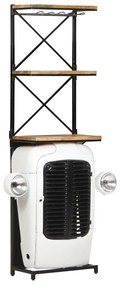 Garrafeira trator 49x31x172 cm madeira mangueira áspera branco