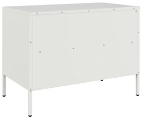 Móvel de TV 68x39x50,5 cm aço laminado a frio branco