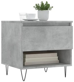 Mesa de centro 50x46x50cm derivados de madeira cinzento-cimento