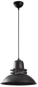 Candeeiro de Teto Saglam – Preto e Dourado – 34 cm