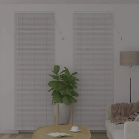 Persiana de Janela com cortinas Outros Manual Branco 80 x 130 cm Alumí