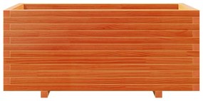 Vaso/floreira jardim 110x60x49,5 cm pinho maciço castanho mel