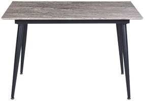 Mesa de jantar extensível efeito de pedra cinzenta 120/150 x 80 cm EFTALIA Beliani