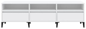 Móvel de TV 150x30x44,5 cm derivados de madeira branco