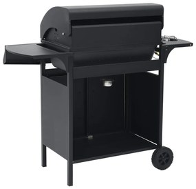 Grelhador/barbecue a gás 4+1 zonas de cozinhar preto