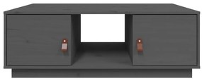 Mesa de centro 100x50x35 cm pinho maciço cinza