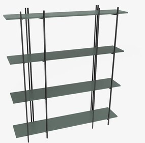 Estante Moss – Verde e Preto – 160x180x29,6 cm