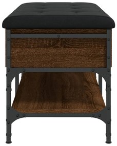 Banco sapateira 82x42x45 cm derivados madeira carvalho castanho