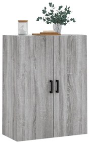 Armário de parede 69,5x34x90 cm cinzento sonoma