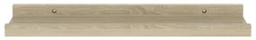 Prateleiras de parede 4 pcs 40x9x3 cm carvalho sonoma