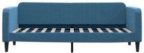 Sofá-cama 80x200 cm veludo azul