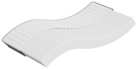 vidaXL Colchão de espuma médio suave 120x200 cm