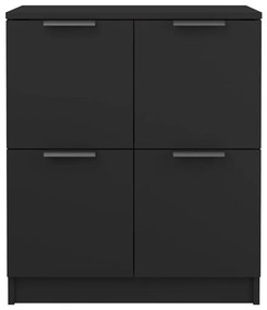 Aparador 60x30x70 cm derivados de madeira preto