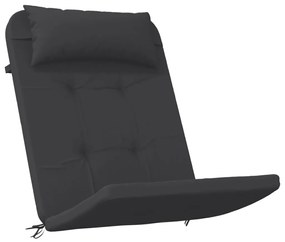 Almofadões p/ cadeira adirondack 2 pcs tecido oxford preto