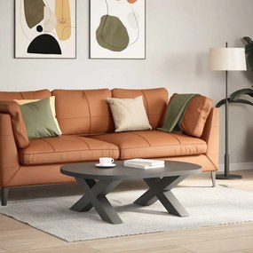 Pés para mesa de centro em formato de X, 2 peças, antracite, 70x(30-31