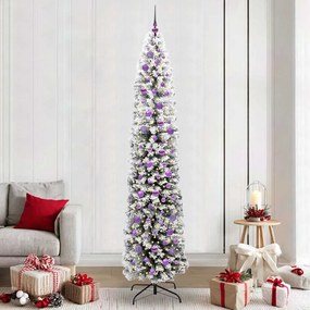 vidaXL Árvore de Natal Artificial Verde 240 cm PVC e Aço e Plástico