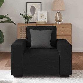 Poltrona 60 cm tecido preto