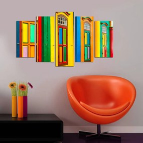 Pintura Decorativa em MDF 5M-45 – Multicolor – 110 x 60 cm