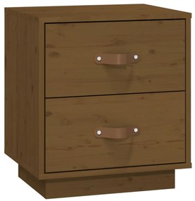 Mesas de cabeceira 2 pcs 40x34x45 cm pinho maciço castanho mel