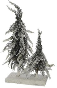 Base Com Pinheiros Neve 30CM